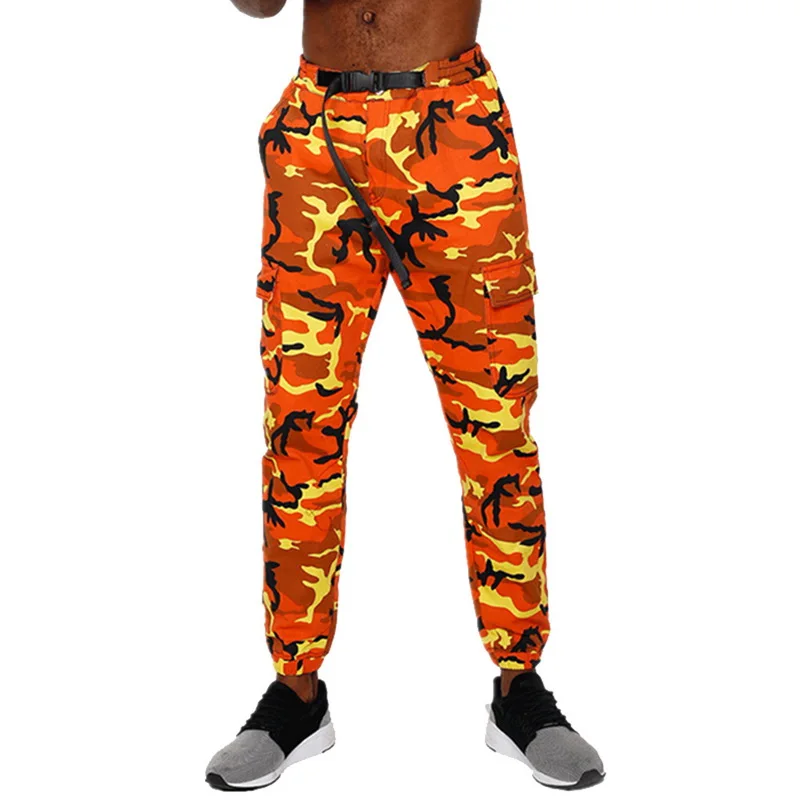 Oeak плюс размер мужские брюки 3XL модные камуфляжные тонкие с принтом Мужские