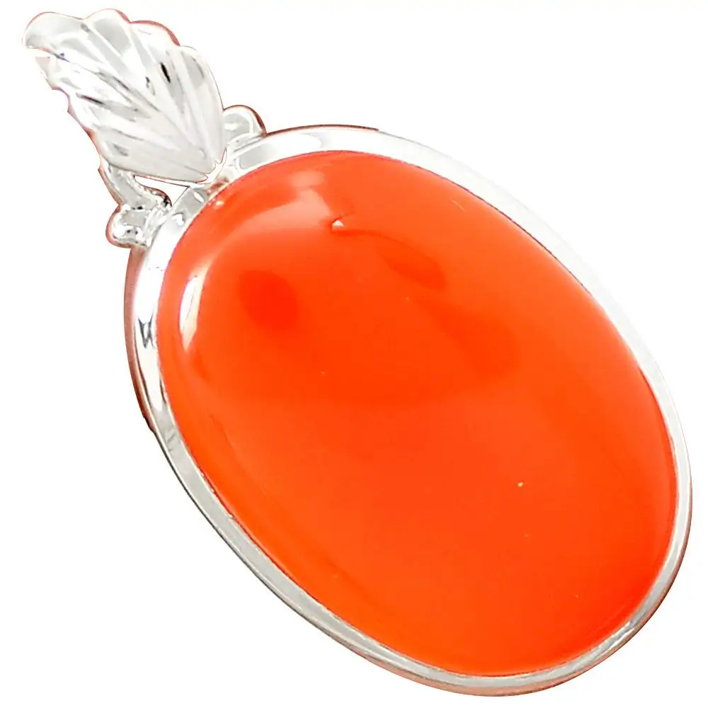 

Nature Carnelian Pendant 925 Sterling Silver, 41 mm, MHBAP5440