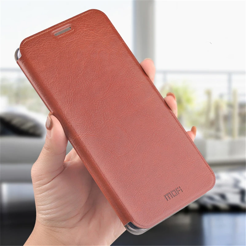  Mofi For Xiaomi Redmi Note 8 8T 7 5 4X Case Hight Quality Luxury Flip Leather Stand Case PU Leather