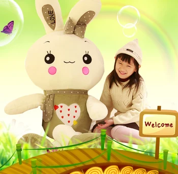 

high quality goods large 150cm green rabbit plush toy ,soft hugging pillow.birthday gift 2628
