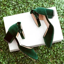 Seite Hohl Ankle Wrap Vintage Frauen Echtes Leder Lolita Schuhe Für Dicke Heels Sommer Stil Mutter Cuban Heel Cord