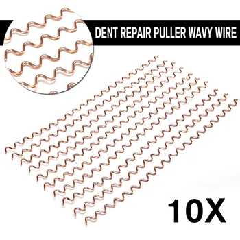 

10PCS Dent Pulling Wavy Wires For Spot Welding Panel Pulling Wiggle Wires Spot Welding Machine Consumables 316mm Long