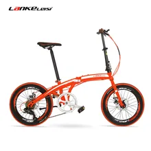 QF600G 20 Inches Folding Bicycle, 7 Speeds Folding Bike, High-carbon Steel Frame, BMX, Both Disc Brakes