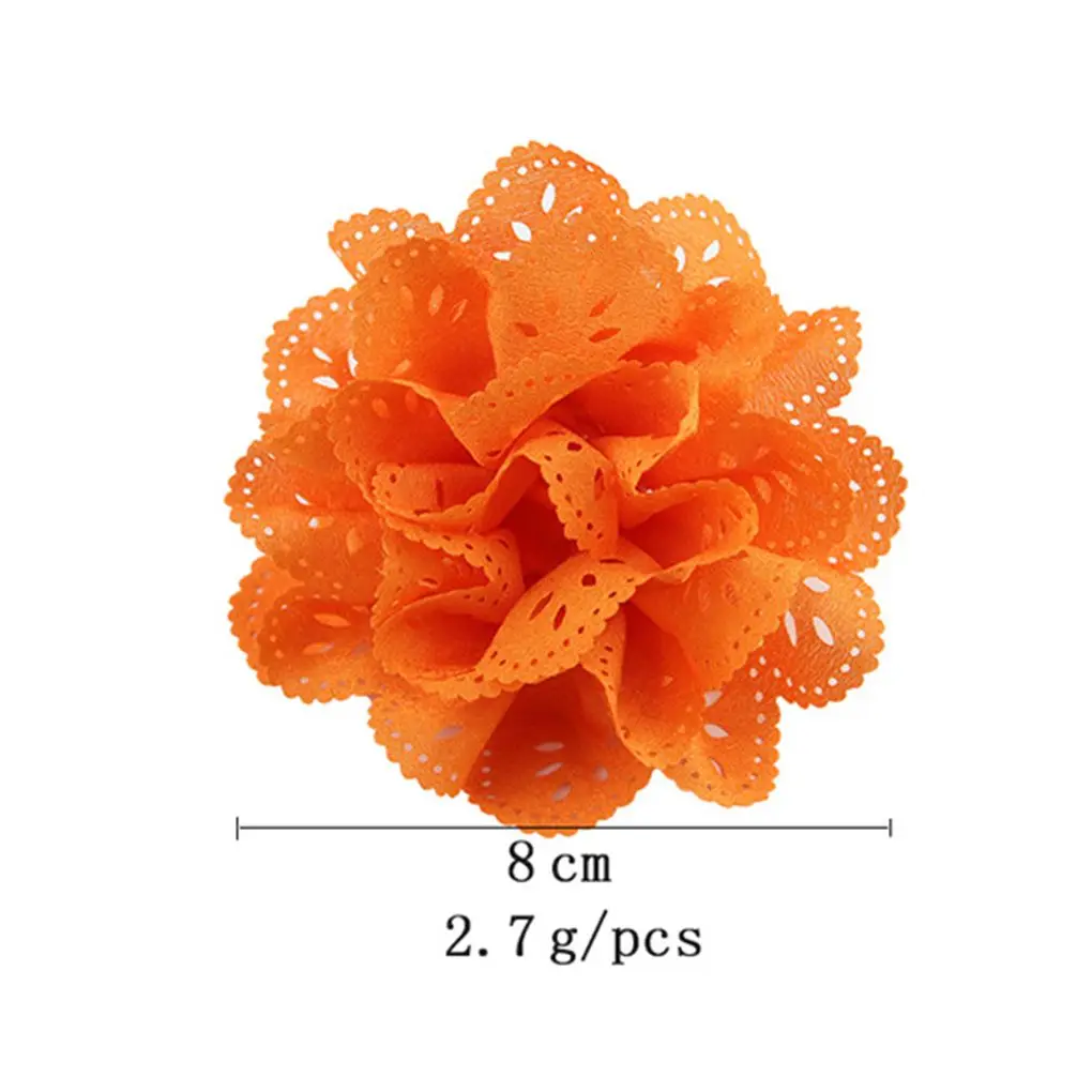 10 шт./компл. шифон цветок шпильки детские волосы клип дети заколки для девочек головной убор заколка головные уборы случайный цвет