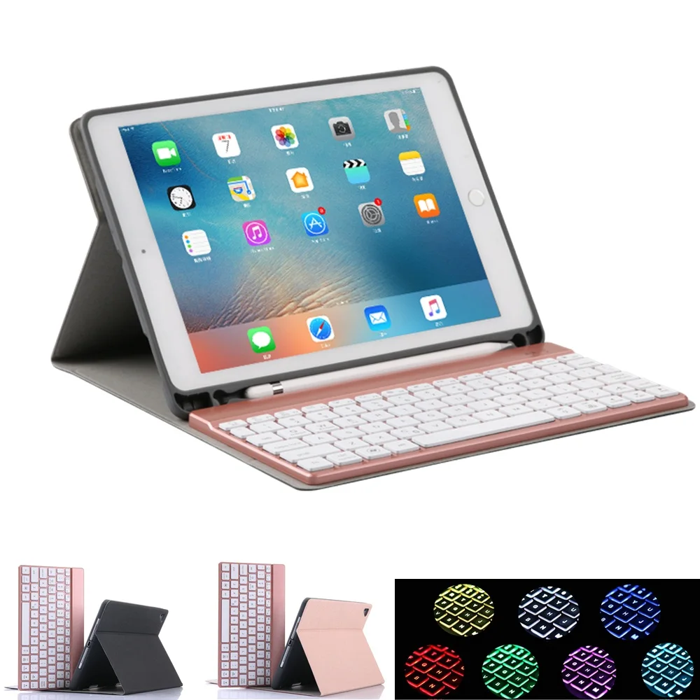Раздельный дизайн для iPad 2017 2018 Pro10.5 кожаный чехол с Bluetooth клавиатурой Чехол