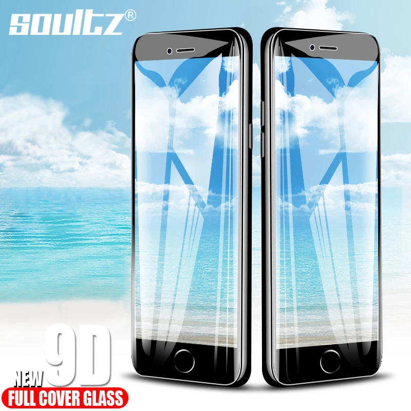 

9D Glass on iPhone 8 7 Glass iPhone 7 8 Plus Screen Protector Protective Glass for iPhone 6 Plus XS Max X XR 6S 6 Protection