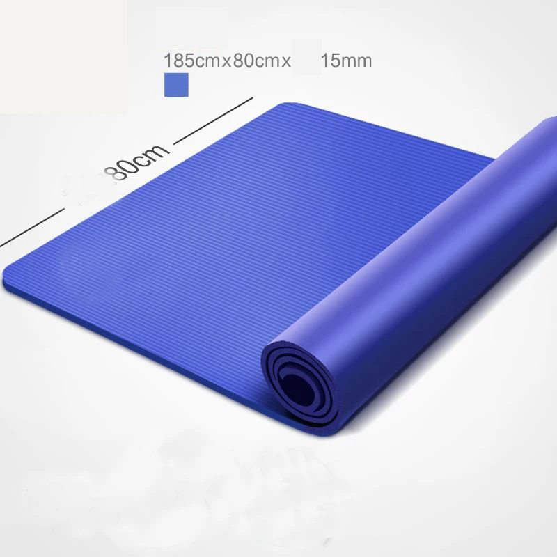 Non Slip Yoga Mat NBR 185*80cm 15mm Thick Yoga Mats Fitness Esterilla Pilates Home Exercises Gym Sport Pad With Carring Bag Slim Non Slip Yoga Mat NBR 185*80cm 15mm Thick Yoga Mats Fitness Esterilla Pilates Home Exercises Gym Sport Pad With Carring Bag Slim