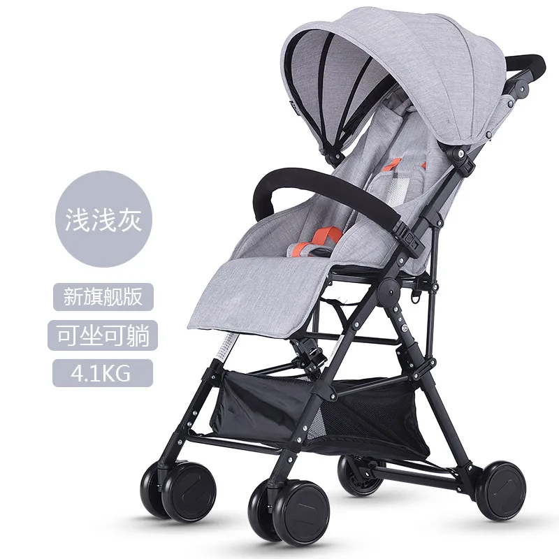 

Travel Baby Trolley Infant Portable Folding Umbrella Car Lightweight Newborn Baby Carriage CanSit And Recline Ultra-Light