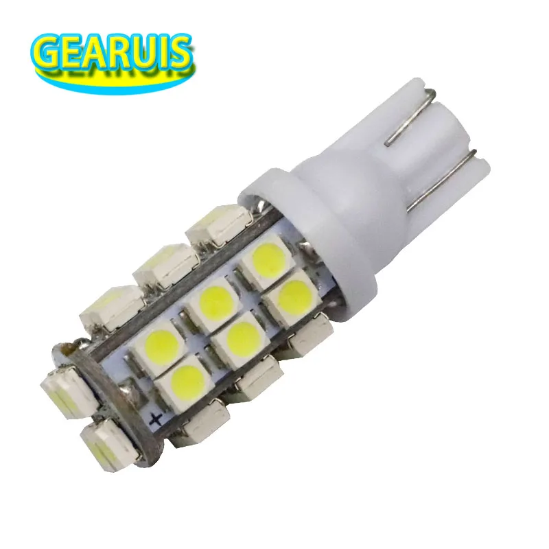 100 шт. T10 28 SMD 1210 3528 Светодиодный 168 W5W 194 Клин светильник сигнальных ламп белого и синего цвета красный светодиодный автомобильный светильник s авто лампы, работающего на постоянном токе 12 В в 168Lm