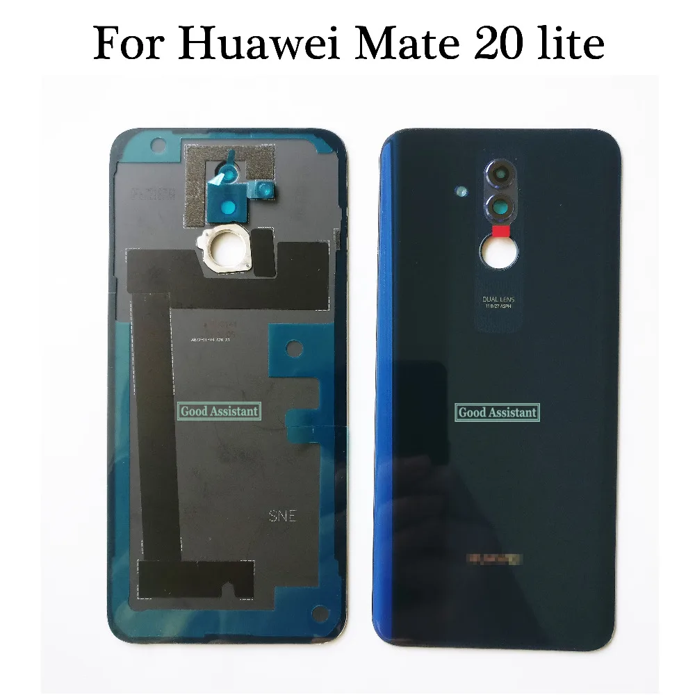 

Original Glass Battery Back Cover 6.3" For Huawei Mate 20 lite mate 20lite Housing Door Housing Case Original camera lens