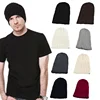 Bonnet en tricot unisexe pour hommes et femmes | Chapeau Turban, style coréen automne, couleur unie, bonnets garde au chaud décontracté, bonnet Crochet, nouveau ► Photo 1/6