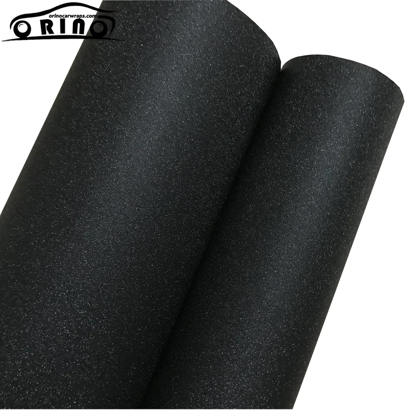 Black Sanding Glitter Vinyl Film-1