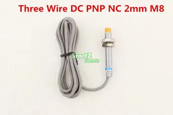 

5Pcs Three Wire DC PNP NC M8 2mm distance measuring Inductive proximity switch sensor LJ8A3-2-Z/AY