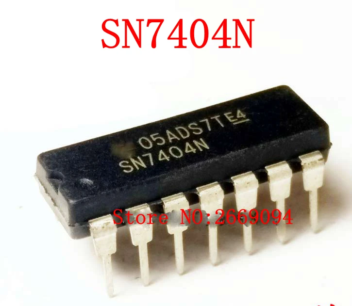 5 шт./10 шт. SN7404N DM7404N HD7404P SN7404 7404P 7404N 7404 новый оригинальный подлинный встроенный DIP14 |