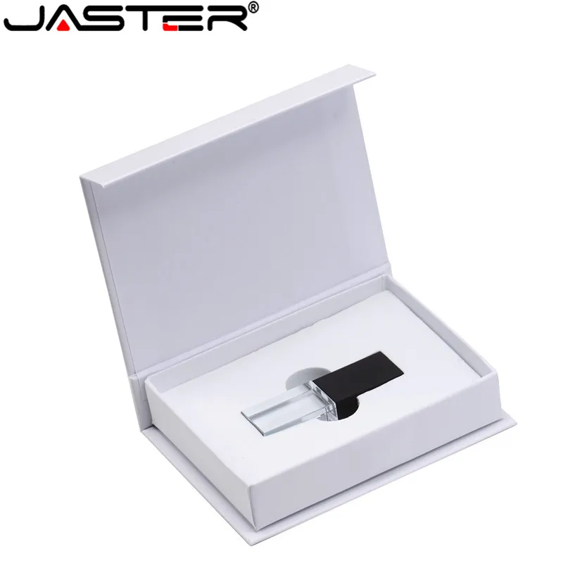 JASTER логотип Кристалл Usb 2,0 флэш-накопитель с подарочной коробкой 2 ГБ 4 ГБ 8 ГБ 16 ГБ 32 ГБ 64 ГБ(более 10 шт бесплатный логотип