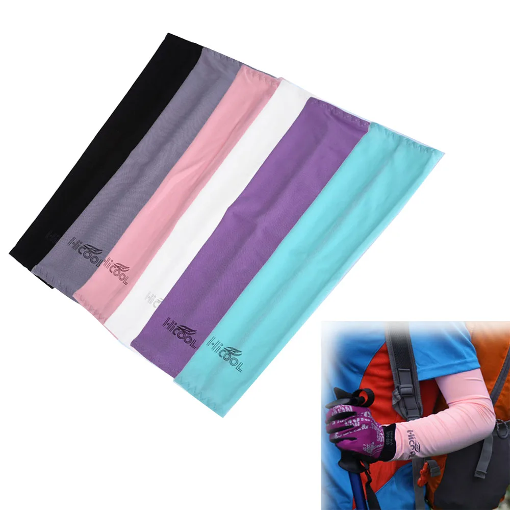 

1 Pair Sports Arm Sleeves Cover Sun Protection Golf Bike Riding Cycling Cooling Arms Cover Anti UV Outdoor protection Skins