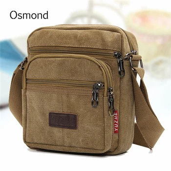 

Osmond Men bag fashion mens shoulder bags high quality Canvas casual crossbody messenger bag business mens travel bags