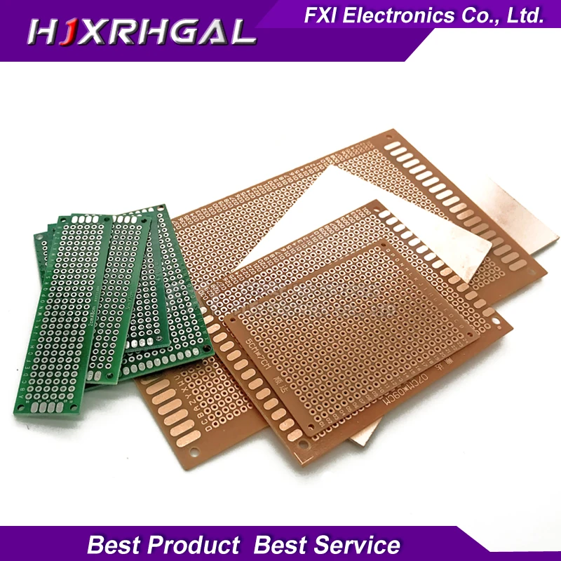 

5pcs PCB 5x7 4x6 3x7 2x8 10x15 9x15 7x10 7x9 4*6cm igmopnrq Side Copper prototype pcb KIT Universal Board for Ardui