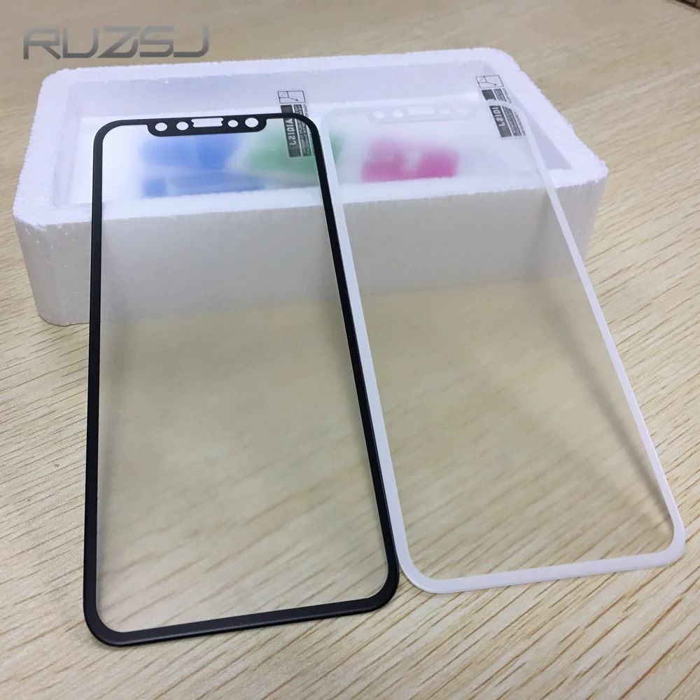 RUZSJ Matte Full Frosted Screen Protector Tempered Glass For iPhone X