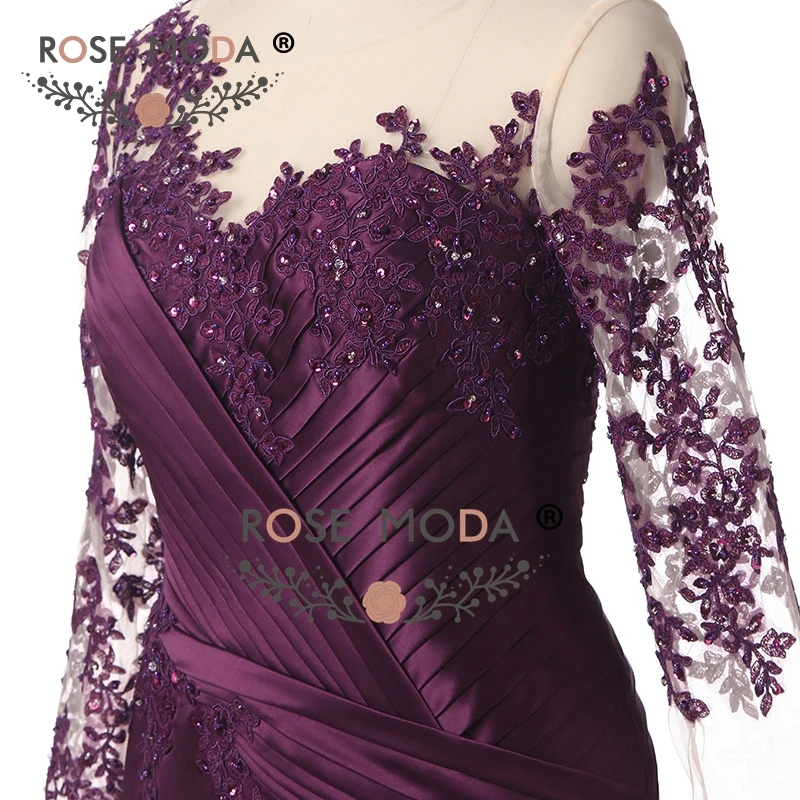purple evening dresse