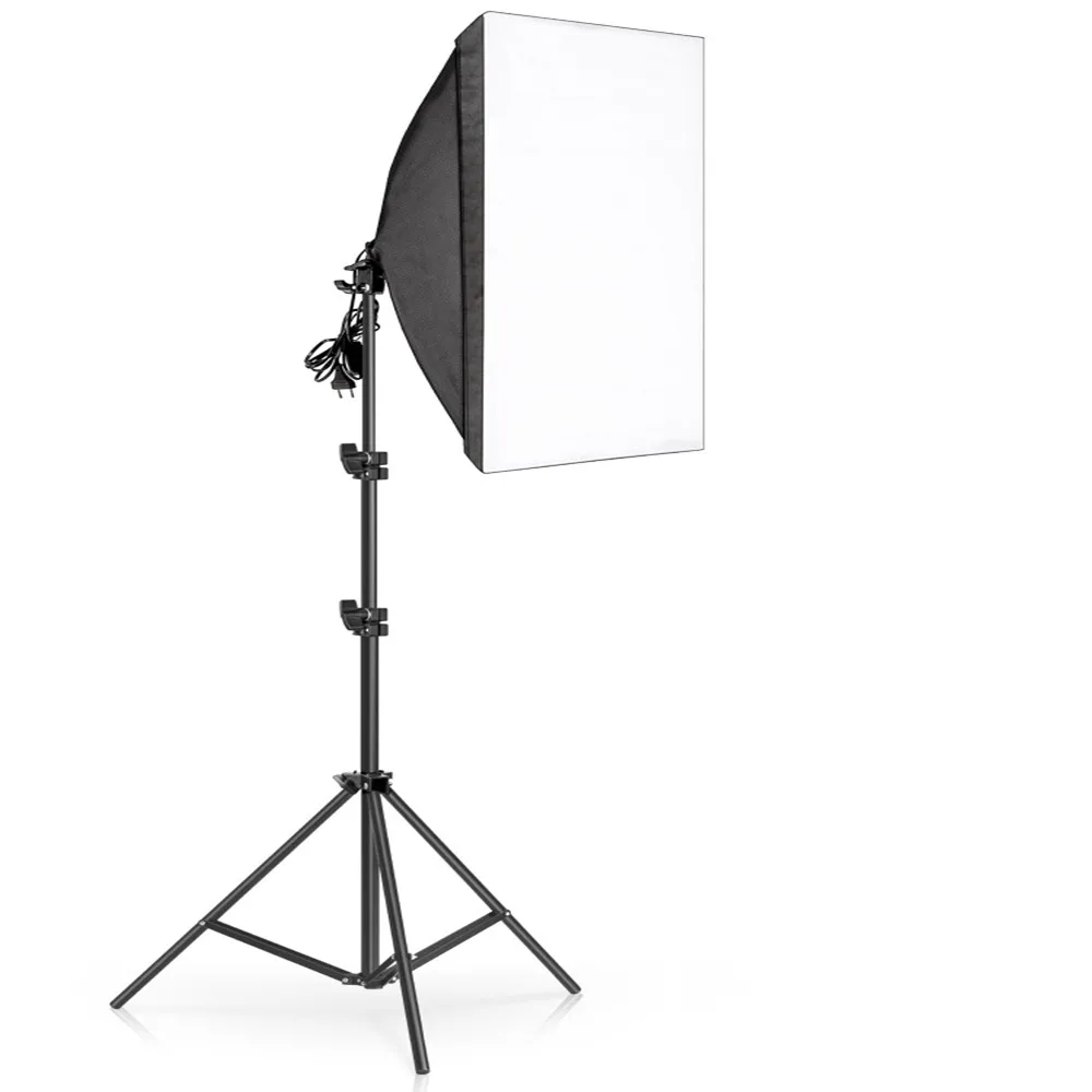 Fotografia softbox iluminação kits 50x70cm profissional sistema