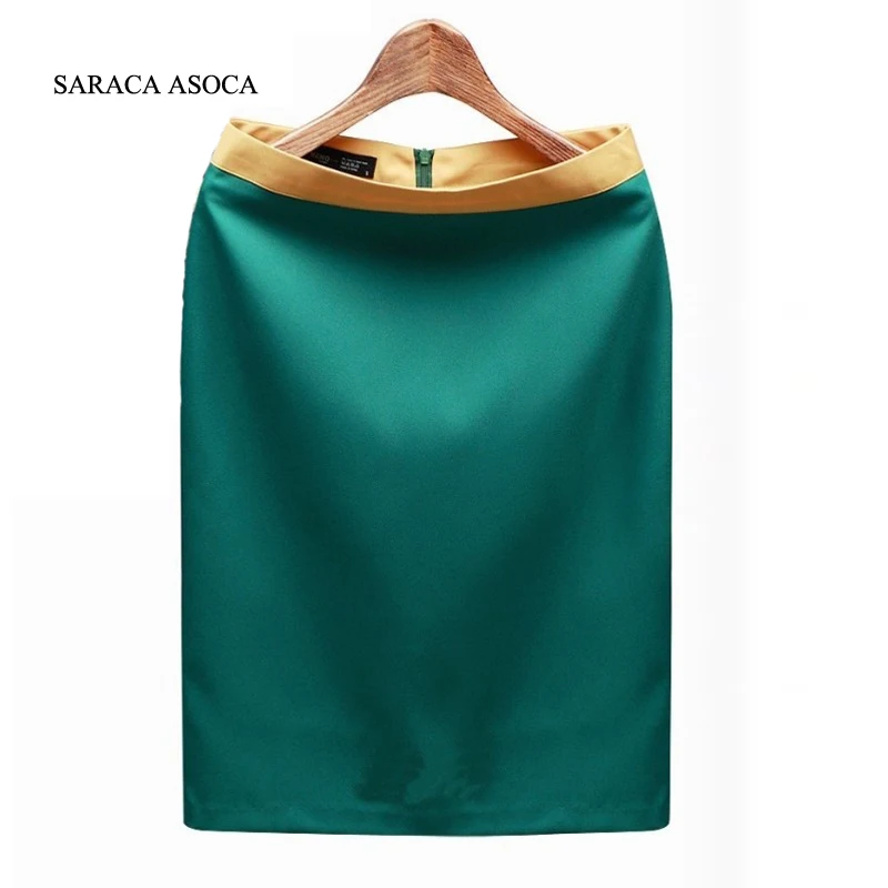

Wholesale Spring and Summer New Arrival High Waist Work Skirts 3 Color XXXL Big Size Women's Fashion Formal Skirts