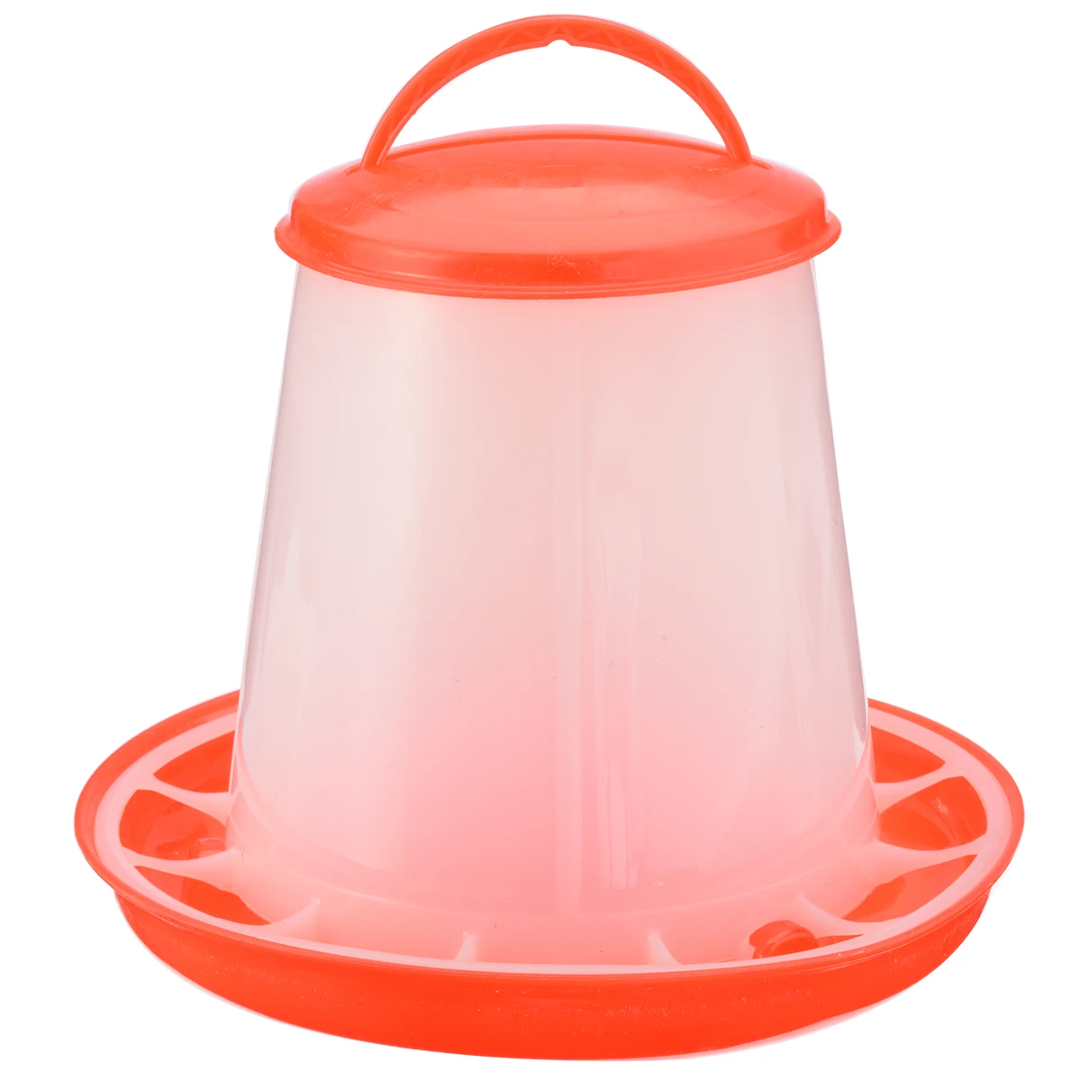 1.5kg Plastic Feeder Chicken Hen Poultry Drinker Waterer with Lid Handle Farm Animal Feeding Supplies