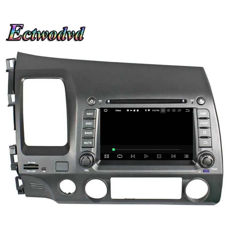 Flash Deal Ectwodvd Octa Core 4G RAM 64G ROM Android 9.0 Car Multimedia DVD Player GPS HeadUnit for Honda CIVIC 2006 2007 2008-2011 8