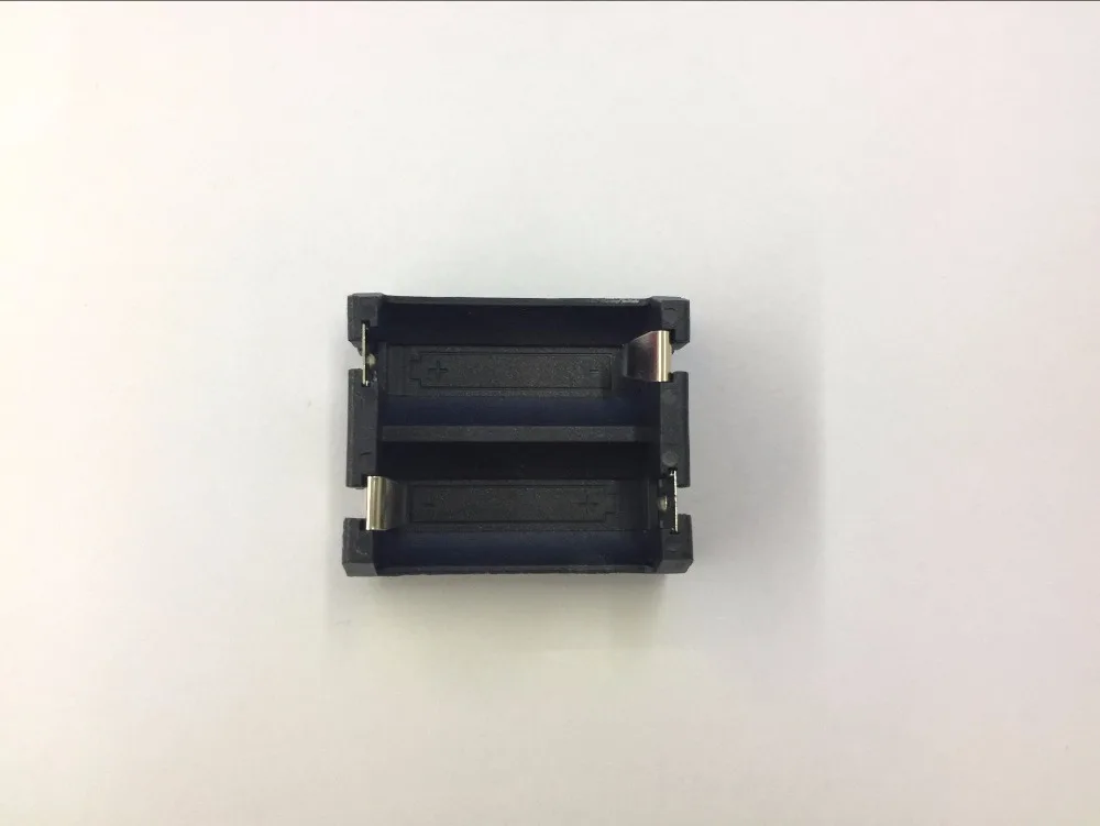 

1PCS DIY 2-Slot CR123A/16340 Protective Cover Lithium Battery Storage Box Button Battery Holder Case Black With Pin