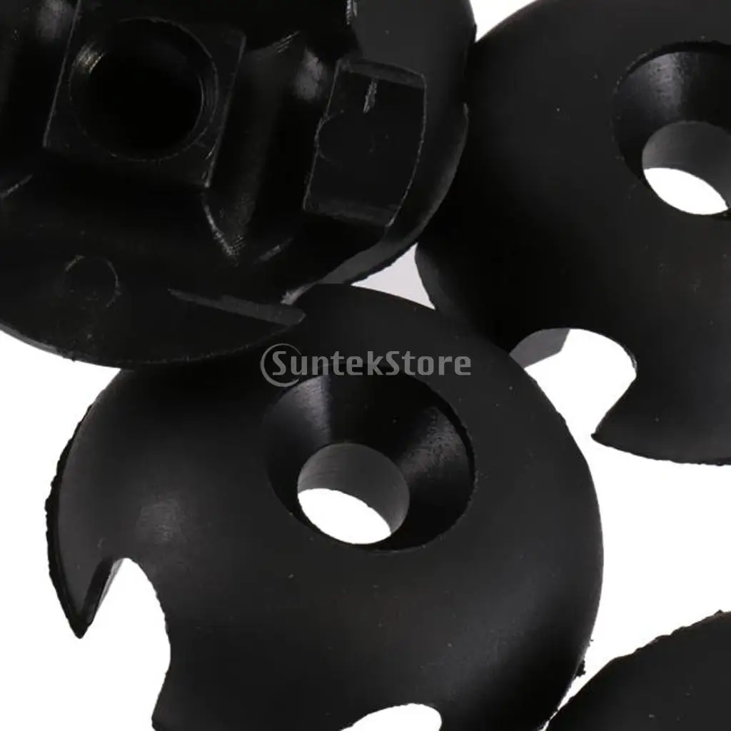 10pcs Durable Nylon Clover Deck Line Guide Slotted Round Out Fitting Deck Sailing Rigging Canoe Kayak DIY Accessories