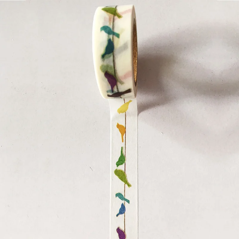 Лента jiataihe bird washi искусственная птица diy mt новая самоклеящаяся лента бесплатная
