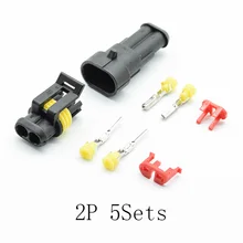 5 комплектов в наборе, 2 шпильки, супер уплотнение, водонепроницаемый Электрический провод, разъем для автомобильного водонепроницаемого разъема