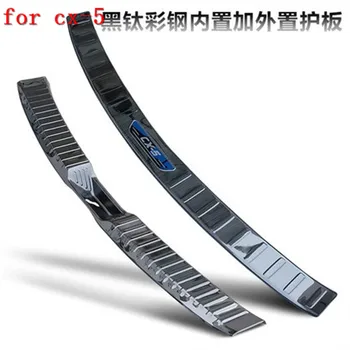 

stainless steel Rear Bumper Protector Sill Trunk Tread Plate Trim for Mazda CX-5 cx5 2017 2018 Second generation Car styling