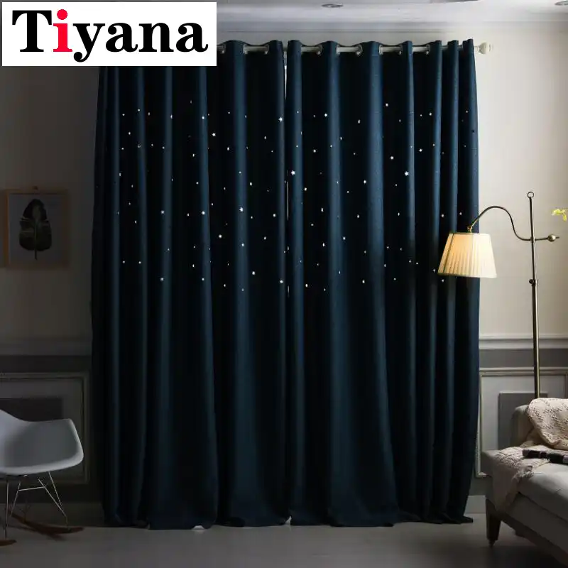tiyana cortinas termicas aislantes para dormitorio tela opaca romanticas de verano jk038x