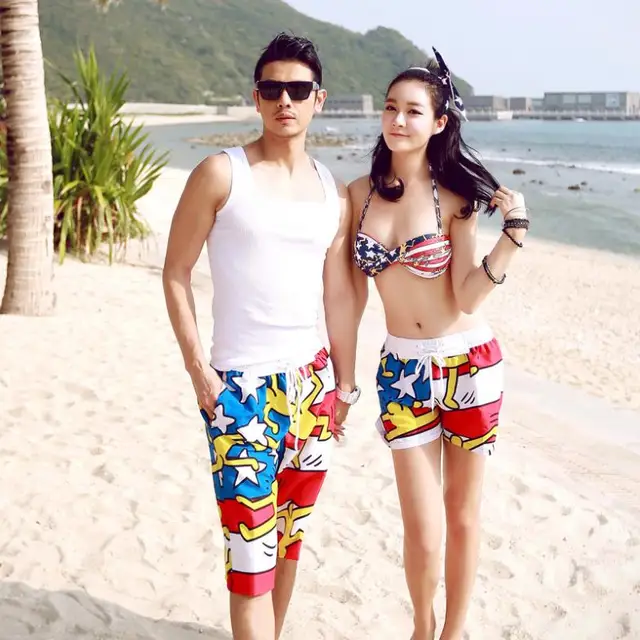 Whole New 2017 Of Men And Women Beach Pants Casual Resort Whole New 2017 Of Men And Women Beach Pants Casual Resort Wear Shorts Swimsuit Steel