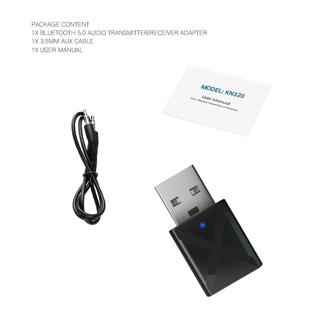Bluetooth 5,0 приемник передатчик Мини 3,5 мм аудио AUX Стерео Bluetooth передатчик беспроводной адаптер для ТВ ПК автомобиля