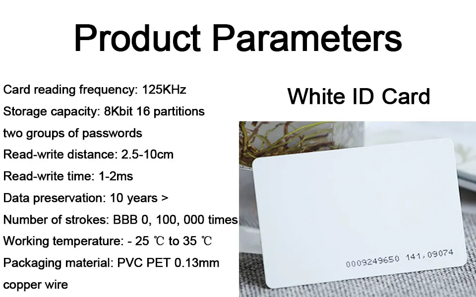 Eseye 10 шт RFID карты em пропуск EM4100/4102 реакции Ключевой ID Card 125 кГц для Finerprint Карточки контроля доступа рабочего времени