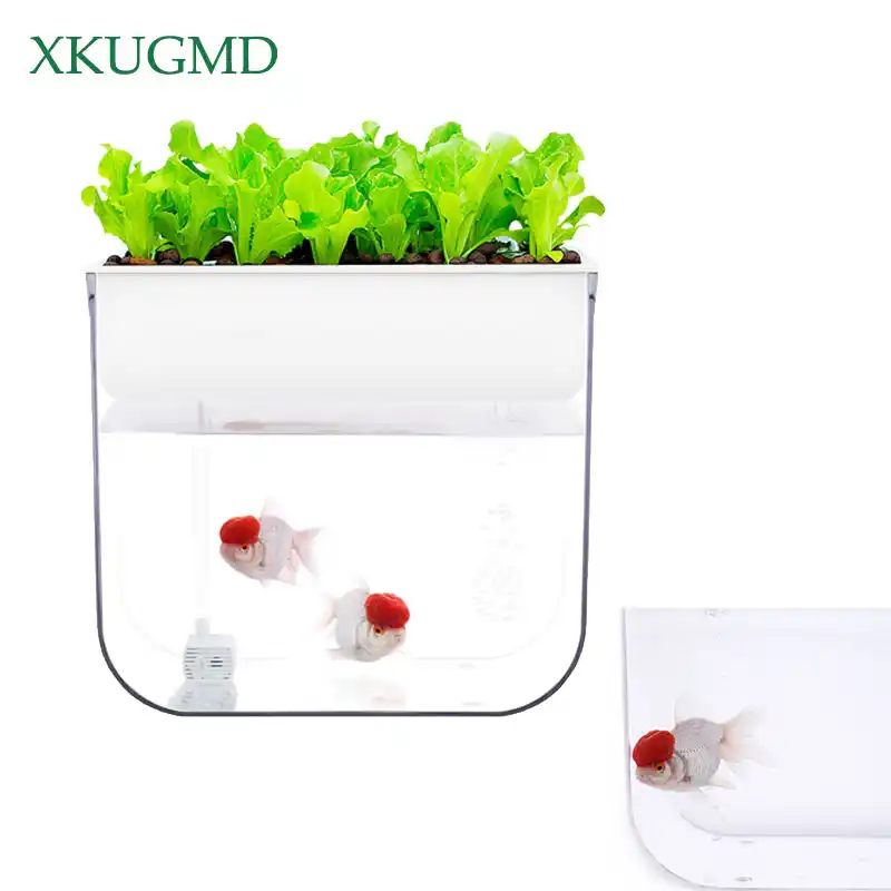 屋内魚野菜共生植栽自動じょうろフラワーポット水槽酸素ポンプ無公害魚容器 Flower Pots Planters Aliexpress