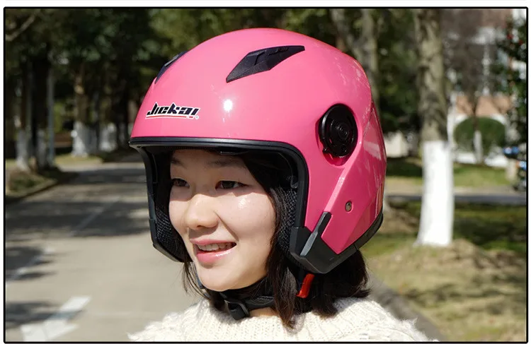 JIEKAI 512 Half Face Flip Up Electronic Motorcycle Hemet With Inner Sun Visor Motorbike Helmets Dual Lens Moto Casque Casco20