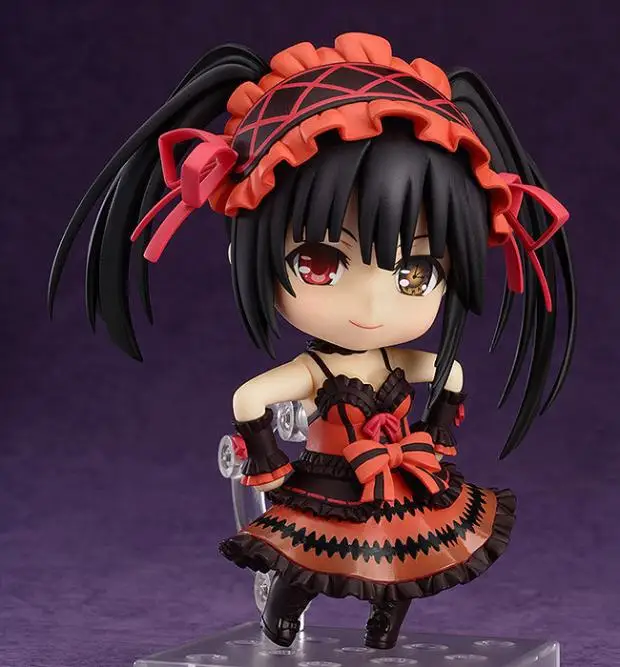 10 см Nendoroid Date A Live Tokisaki Kurumi 466# фигурка ПВХ игрушки коллекция кукла аниме мультфильм модель для друга подарок