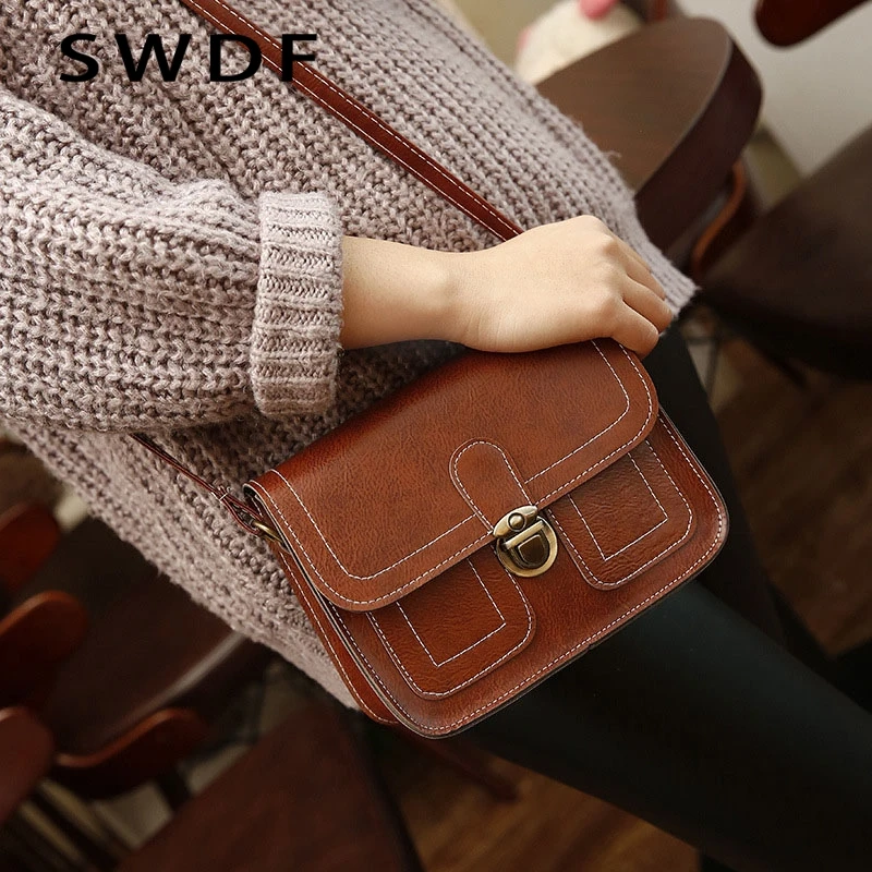 SWDF роскошные дизайнерские сумки на плечо квадратные женские модные сумки ретро сумка через плечо сумка-мессенджер Мобильная Сумка для телефона