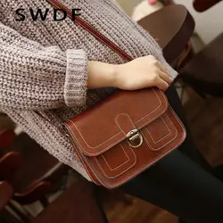 SWDF роскошные дизайнерские сумки на плечо квадратные женские модные сумки ретро сумка через плечо сумка-мессенджер Мобильная Сумка для