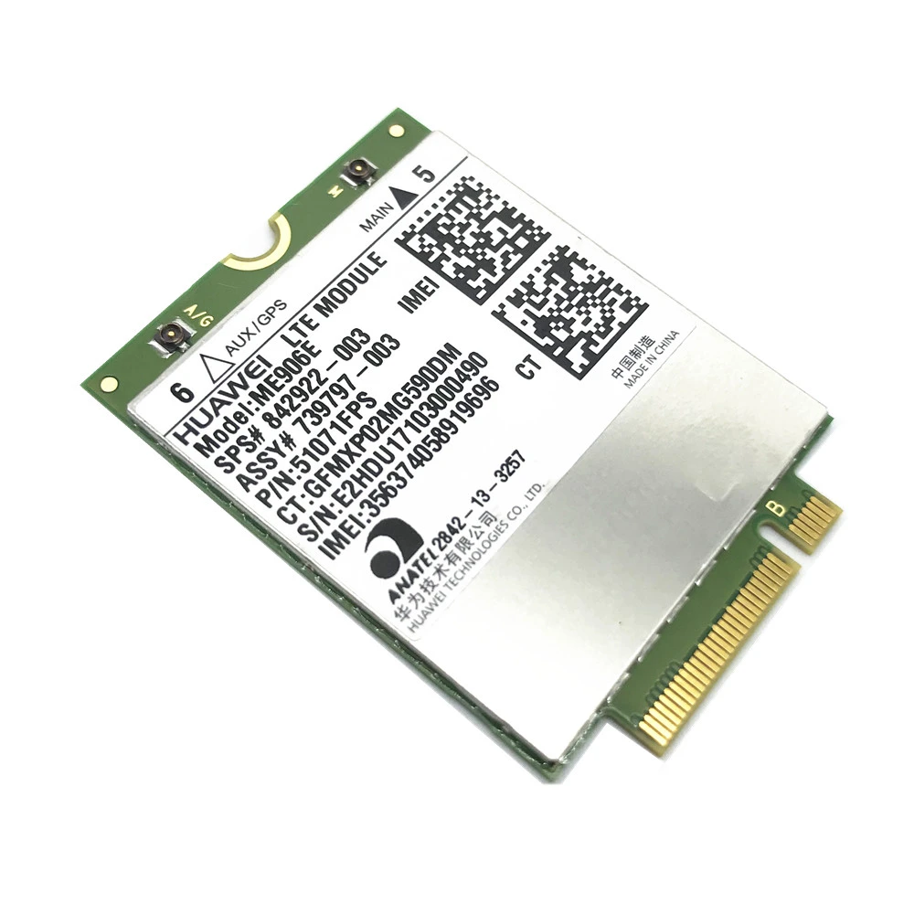 FOR HUAWEI ME906E NGFF LTE/HSPA+ FDD 4G WLAN WCDMA module Card Unlocked for HP lt4112 modem and router combo