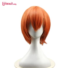 L-email wig New Arrival Love Live Rin Hoshizora Cosplay Wigs Short Orange Heat Resistant Synthetic Hair Perucas Cosplay Wig L-email wig New Arrival Love Live Rin Hoshizora Cosplay Wigs Short Orange Heat Resistant Synthetic Hair Perucas Cosplay Wig