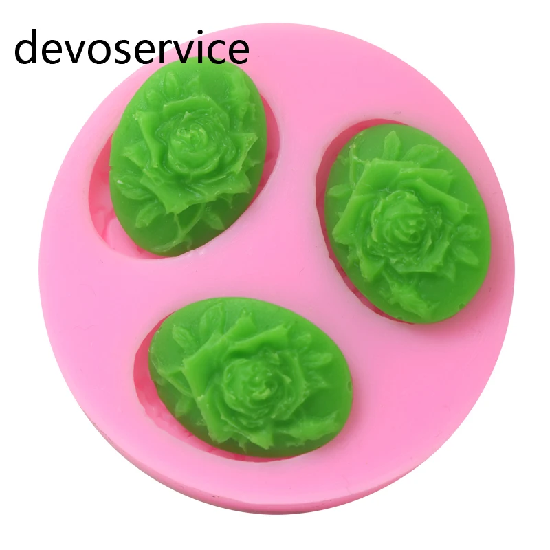 

3D Rose Flower Retro Silicone Molds Fondant Cake Decorating Tools Chocolate Soap Fimo Polymer Clay Crafts Mold Baking Mould