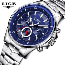 2017 NEW LIGE Men Watches Top Luxury Brand Waterproof Man Date Quartz Clock Fashion Casual Sports Wrist Watch Relogio Masculino