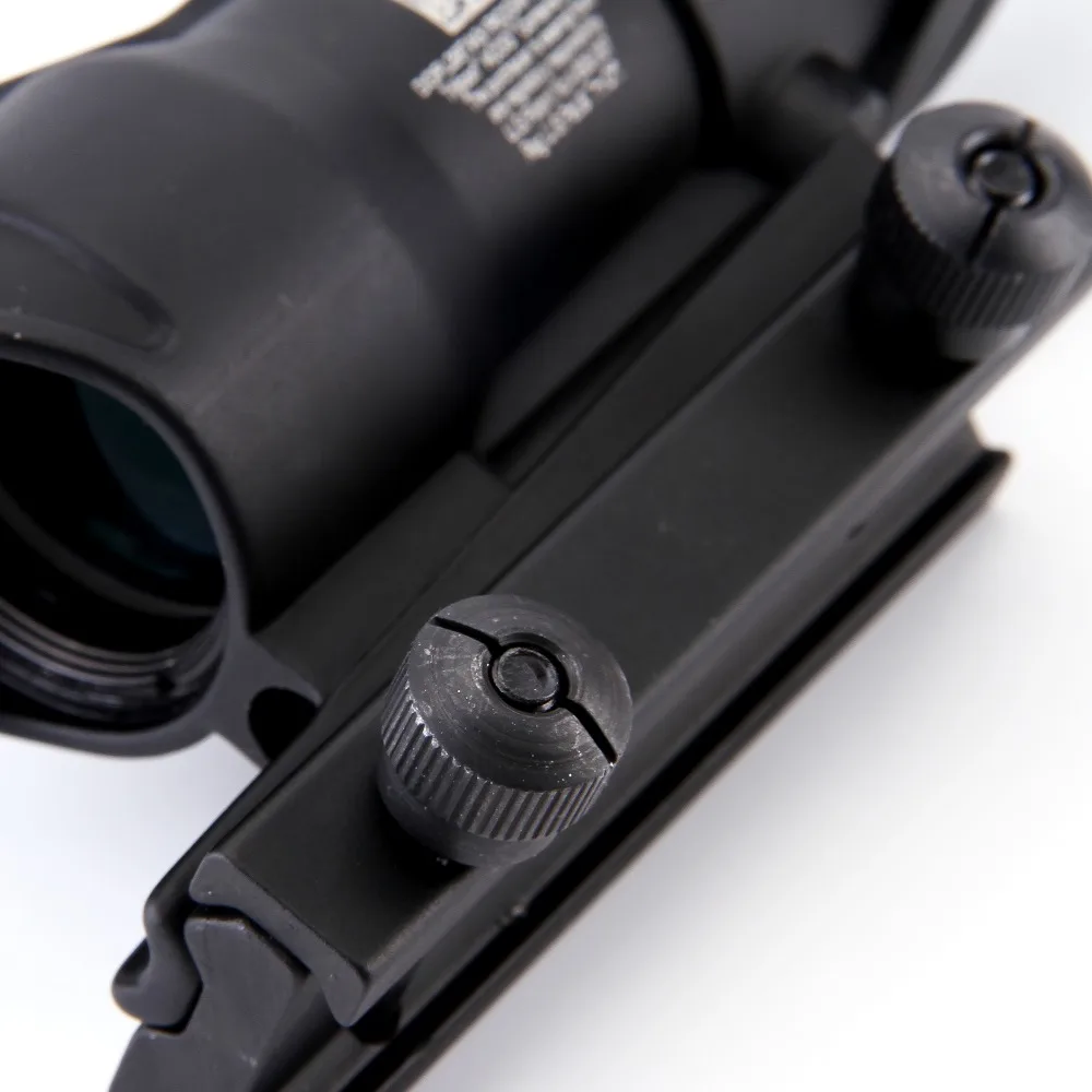 Охотничий Оптический Прицел ACOG 4X32 реальное волокно оптика красный зеленый с