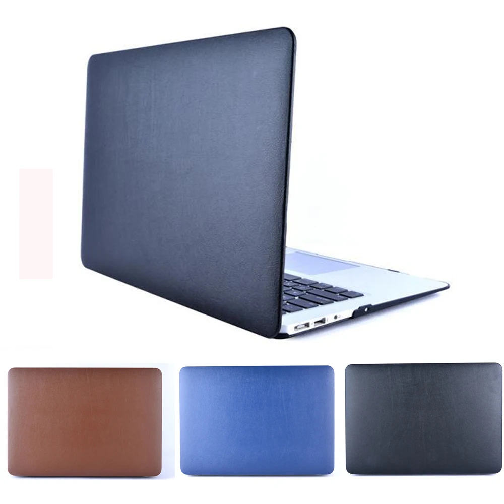 Fashion Pu Leather Laptop Case For Apple MacBook Air Pro Retina 11 12 13 15 16 Cover For Mac 11.6 13.3 15.4 Touch Bar shell