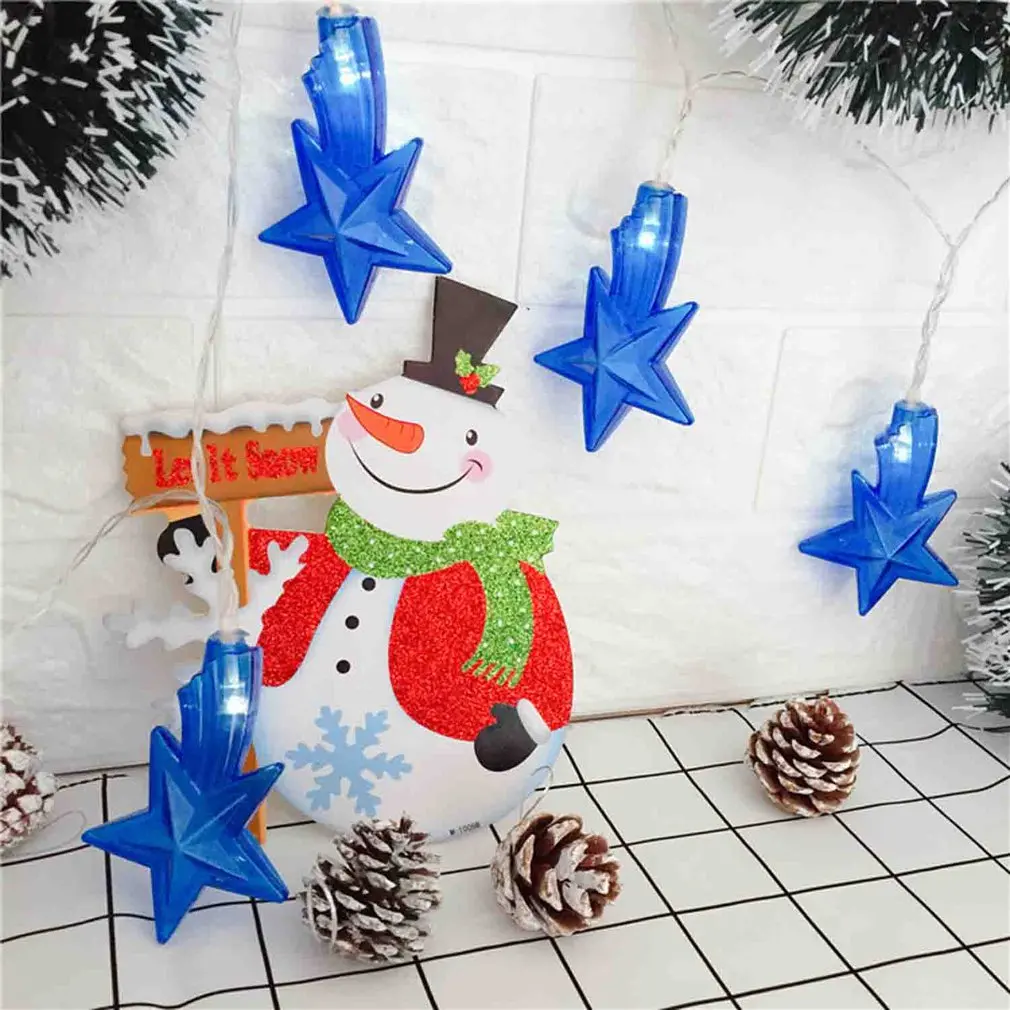 Light String Battery Christmas lights pentagram Room Living Decoration Lamp Modeling Romantic | Лампы и освещение