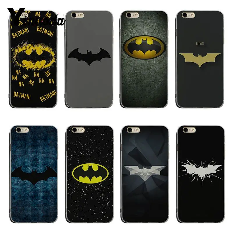 

Yinuoda superhero Cool Batman Logo soft tpu phone case cover For iPhone 8 8plus 7 7plus 6 6splus X XS XR XSMax Cover